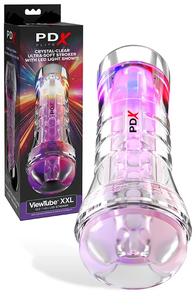 PDX ViewTube XXL 10.75" Transparent LED Stroker — image 5 of 12