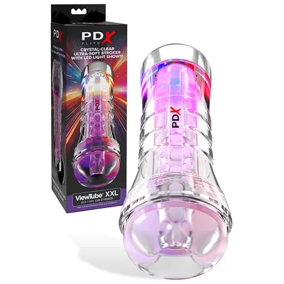 pdx viewtube xxl 1075 transparent led stroker