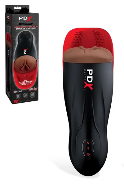 PDX Fap O Matic 2 Sucking, Vibrating 10.5" Vulva Masturbator with Ball Massage — image 3 of 4