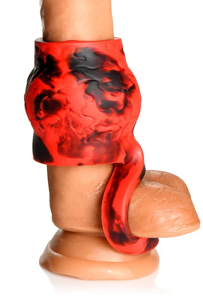Creature Cocks Hell Hound 2.7" Silicone Penis Sleeve & Ball Stretcher