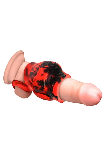 Creature Cocks Hell Hound 2.7" Silicone Penis Sleeve & Ball Stretcher