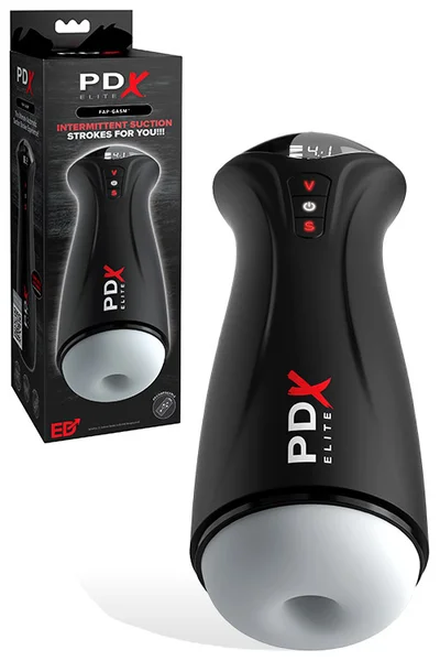 PDX Plus Fapgasm 9.7" Rechargeable Sucking & Vibrating Masturbator — image 4 of 6