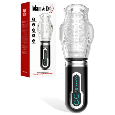 adam and eve 30 11 thrusting rotating vibrating blowjob masturbator