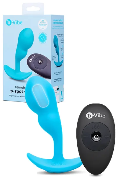 B-Vibe P Spot Snug Plug 3.9" Weighted Prostate Massager with Remote Control | 95g (3.4oz) — image 7 of 12