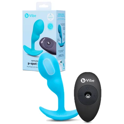 b vibe p spot snug plug 39 weighted prostate massager with remote control 95g 34oz