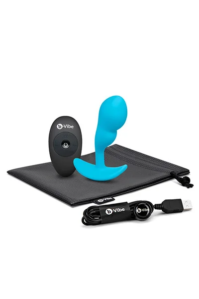 B-Vibe P Spot Snug Plug 3.9" Weighted Prostate Massager with Remote Control | 95g (3.4oz) — image 2 of 6