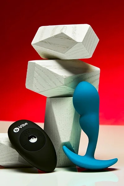 B-Vibe P Spot Snug Plug 3.9" Weighted Prostate Massager with Remote Control | 95g (3.4oz) — image 6 of 6
