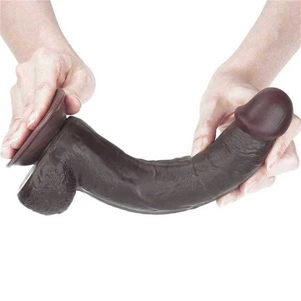 Lovetoy Sliding Skin 9-Inch Dual Layer Bendable Dong — image 12 of 13