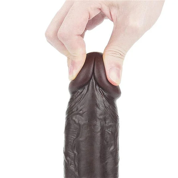 Lovetoy Sliding Skin 9-Inch Dual Layer Bendable Dong — image 9 of 13
