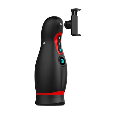 teazers 63 heated masturbator with suction vibration phone mount