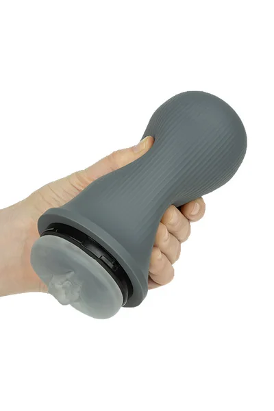 Calexotics Milk Master Grip N Stroke Pussy 5.5" Squeezable Vibrating Masturbator — image 5 of 6