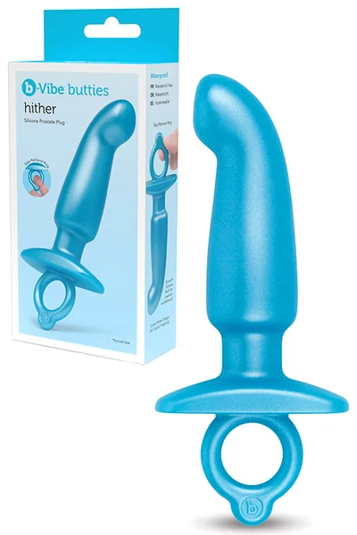 B-Vibe Hither Plug 5.6" Silicone Prostate Massager — image 7 of 12