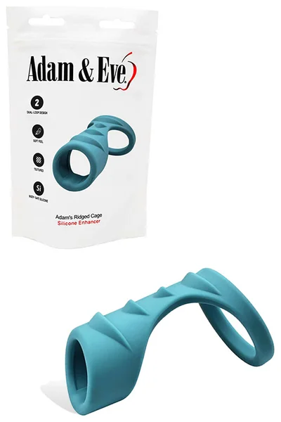 Adam and Eve Adam's 3.5" Ridged Cock And Ball Cage — image 11 of 15