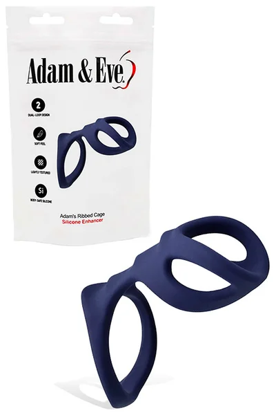 Adam and Eve Adam's 4.5" Ribbed Cock and Ball Cage — image 11 of 15