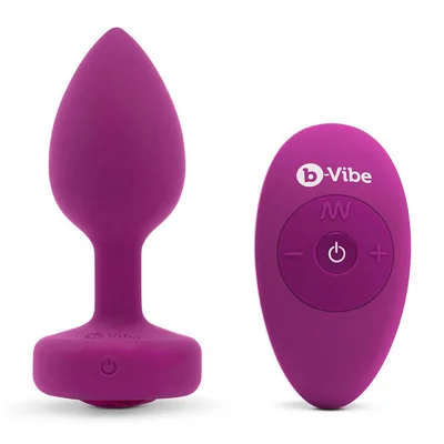 b vibe vibrating jewel remote controlled butt plug