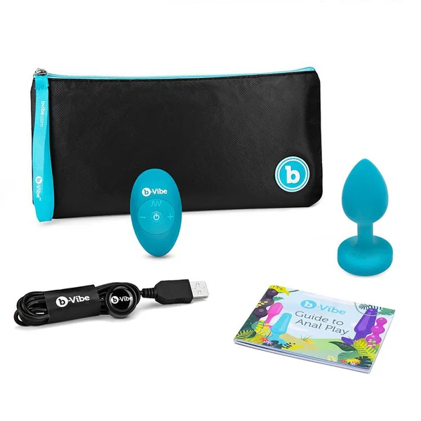 B-Vibe Vibrating Jewel Remote-Controlled Butt Plug — image 10 of 10