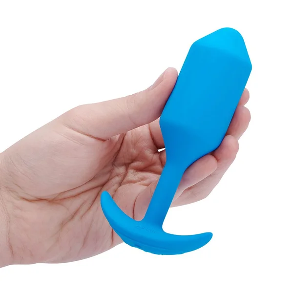 b-Vibe Snug Plug 3 Large Weighted & Vibrating Silicone Butt Plug — image 3 of 3
