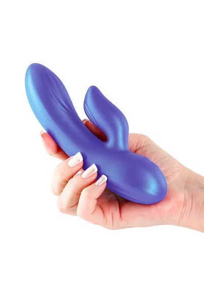 nsnovelties Angel 6.7" Silicone Rabbit Vibrator — image 2 of 2