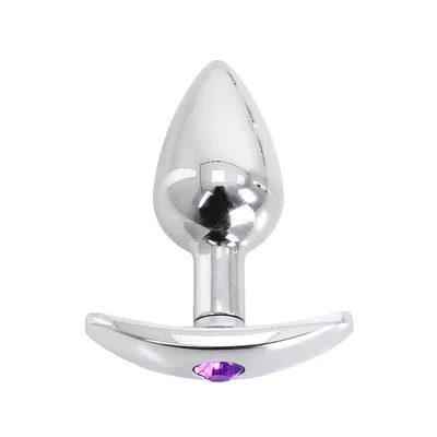 o products aluminium 28 butt plug with gem base