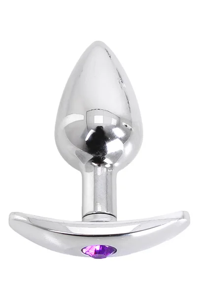 O Products Aluminium 2.8" Butt Plug with Gem Base — image 5 of 8