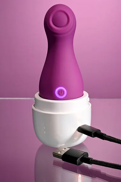 Playboy The Jet Set 4" Tapping Clitoral Stimulator with Self Charging Travel Case — image 12 of 12