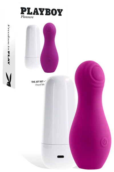Playboy The Jet Set 4" Tapping Clitoral Stimulator with Self Charging Travel Case — image 7 of 12
