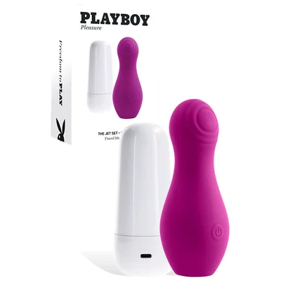 playboy the jet set 4 tapping clitoral stimulator with self charging travel case