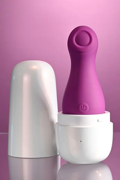 Playboy The Jet Set 4" Tapping Clitoral Stimulator with Self Charging Travel Case — image 3 of 12