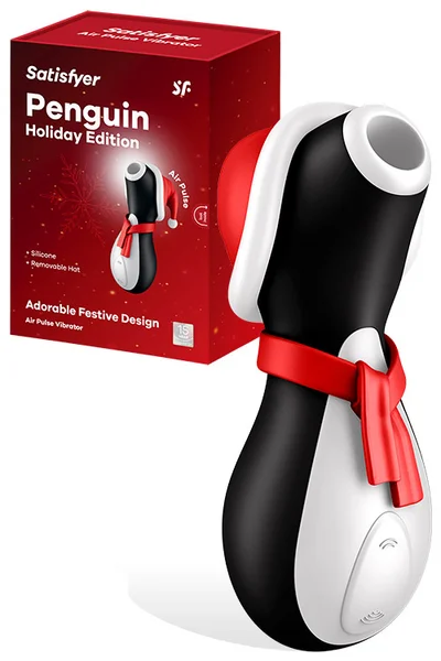 Satisfyer Penguin Holiday Edition 4.9" Air Pulse Clitoral Stimulator — image 6 of 10