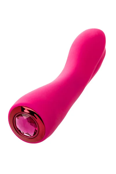 Calexotics Curve 7" Silicone G Spot Vibrator with Gem Base — image 2 of 8