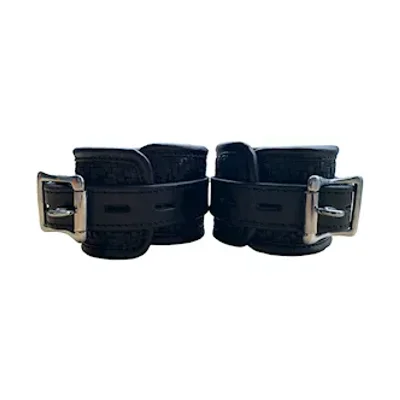 leather mesh heavy duty cuffs