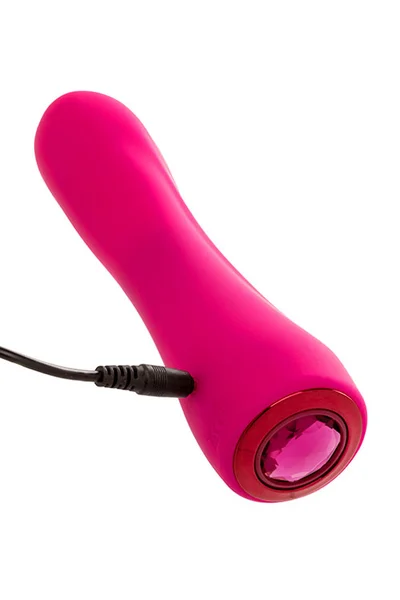 Calexotics Glider 7" Silicone G Spot Vibrator with Gem Shaped Base — image 3 of 4