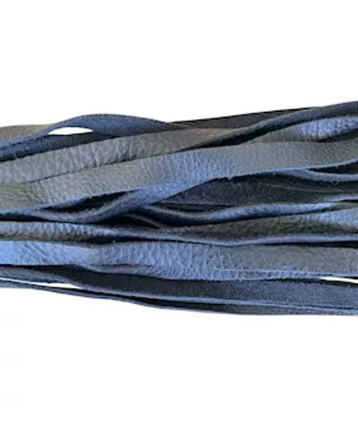Metal Handle Soft Leather Flogger — image 2 of 2
