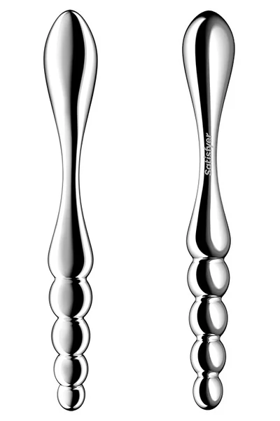 Satisfyer Star Force 1 S Shaped 8.2" Stainless Steel Dildo — image 8 of 10
