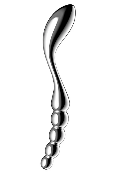 Satisfyer Star Force 1 S Shaped 8.2" Stainless Steel Dildo — image 7 of 10