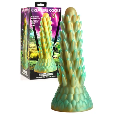 creature cocks stegosaurus 76 silicone spiky reptilian monster dildo