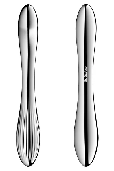 Satisfyer Pure Gravity 1 Weighted 8.6" Stainless Steel Dildo — image 3 of 4