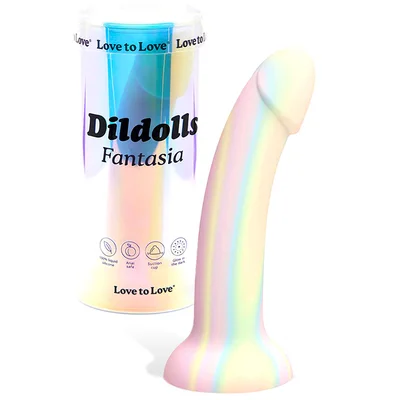 lovely planet dildolls fantasia liquid silicone glow in the dark 7 dildo