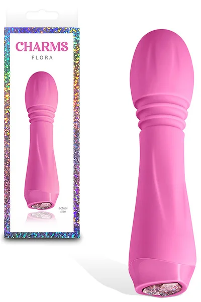 nsnovelties Flora 5.3" Compact Wand Massager with LED Heart Base — image 5 of 8