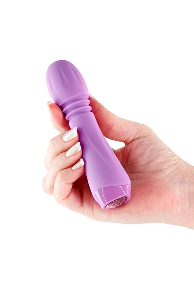 nsnovelties Flora 5.3" Compact Wand Massager with LED Heart Base — image 4 of 4