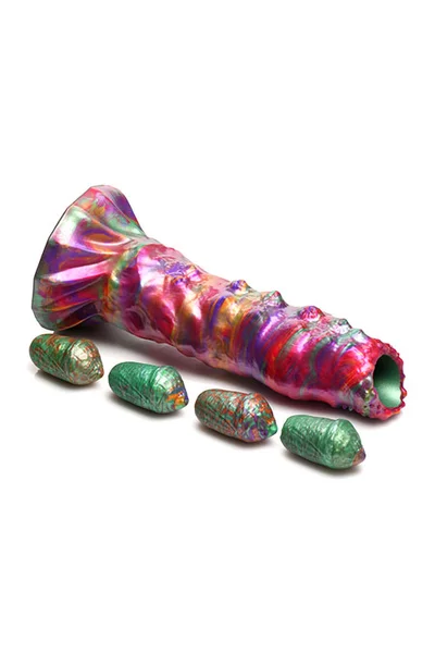 Creature Cocks Larva 9" Silicone Ovipositor Dildo with 4 Eggs — image 2 of 6
