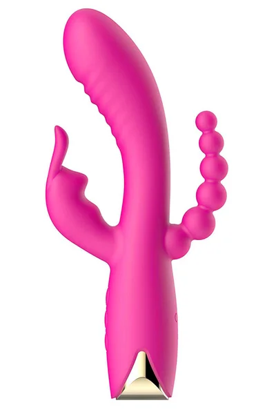 Adam and Eve Hopping Bunny 8.5" Triple Stimulation Rabbit Vibrator — image 2 of 3