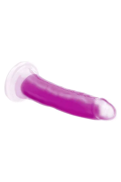 XR Brands 8.2" Glow In The Dark Silicone Dildo with Balls — image 2 of 3