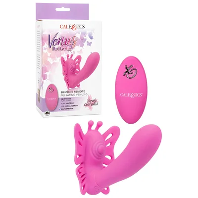calexotics venus butterfly pulsating dual stimulator with remote control