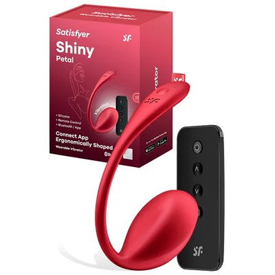 satisfyer shiny petal app compatible 43 wearable vibrating egg with remote control