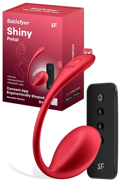 Satisfyer Shiny Petal App Compatible 4.3" Wearable Vibrating Egg With Remote Control — image 11 of 15