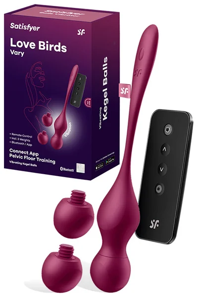 Satisfyer Love Birds Vary App & Remote Controllable 8.7" Vibrating & Weighted Kegel Balls — image 11 of 15