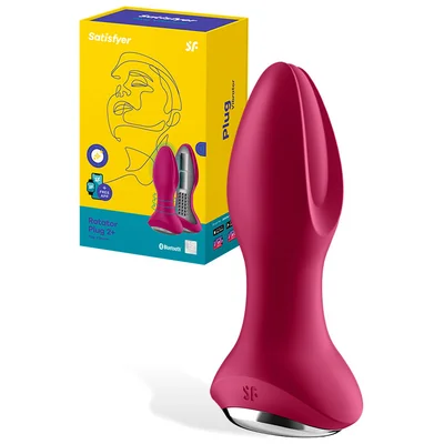 satisfyer rotator plug 2 plus app controllable 5 rotating vibrating butt plug