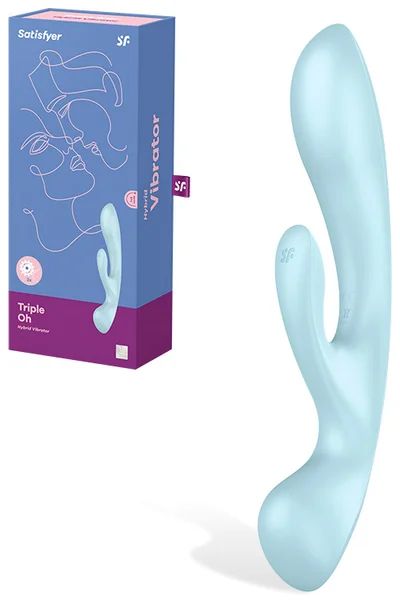 Satisfyer Triple Oh 9.5" Rabbit Vibrator — image 5 of 8