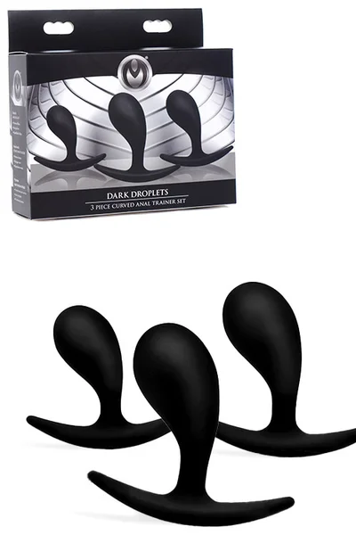 Master Series Dark Droplets 3 Piece Curved Anal Training Kit — image 9 of 12